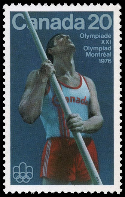 Canada STAMP#664 - Pole Vault (1975) 20¢ - Image 2