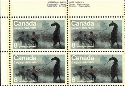 Canada PB#667ii - Calgary Stampede (1975) 2 x 8¢ (UL) - Image 2