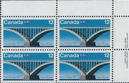 Canada PB#737i - Peace Bridge (1977) 12¢ - Image 2