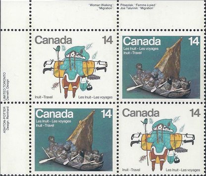 Canada PB#770a - Inuit-Travel (1978) 2 x 14¢ - Image 2