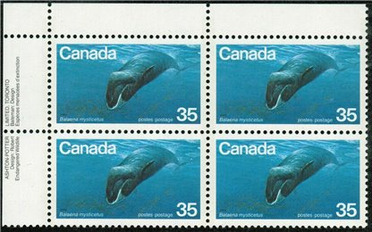 Canada PB#814 - Bowhead Whale (1979) 35¢