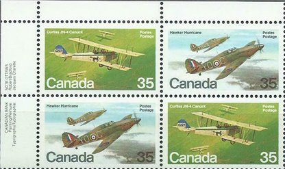 Canada PB#876a - Military Aircraft (1980) 2 x 35¢ - Image 2