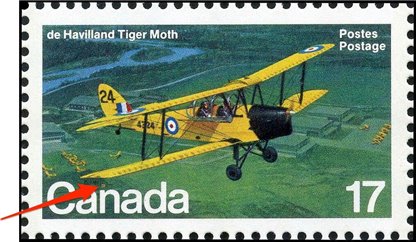 Canada PB#904i - De Havilland Tiger Moth (1981) 17¢ - Image 3