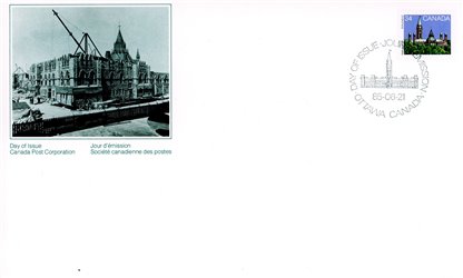 Canada OFDC#925 - Parliament Buildings (1985) 34¢ - Image 2