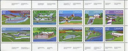 Canada BOOKLET PANE #992a - Canadian Forts-1 (1983) 10 x 32¢ - Image 2