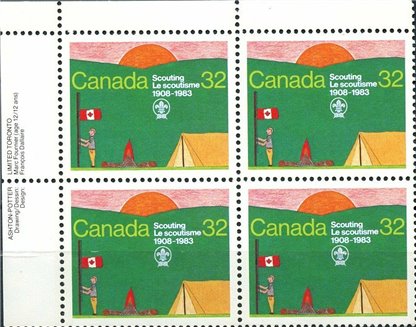 Canada PB#993 - Scout Encampment (1983) 32¢