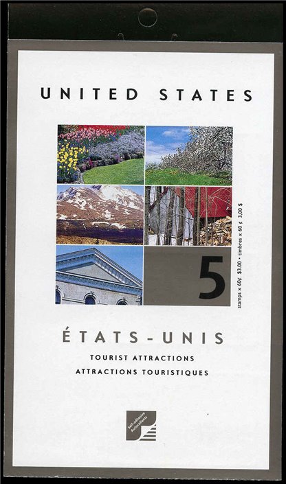 Canada Stamp #BK244 - #1904 - Tourist Attractions (2001) 5 x $1.05