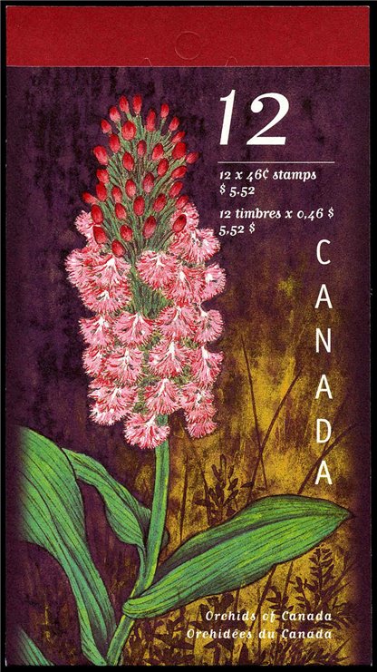 Canada Stamp Booklet - #BK219 Canadian Orchids (1999) 12 x 46¢ - Image 3