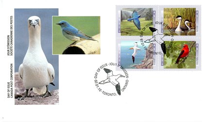 Canada FDC #1634a - Birds of Canada-2 (1997) 4 x 45¢ - Image 2