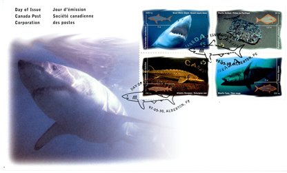 Canada FDC#1644a - Ocean Water Fish (1997) 4 x 45¢ - Image 2