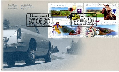 Canada FDC#1653a - Scenic Highways-1 (1997) 4 x 45¢ - Image 2