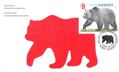 Canada FDC#1694 - Grizzly Bear (1997) $8 - Image 2