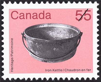 Canada Stamp #1082 - Iron Kettle (1987) 55¢ - Image 2