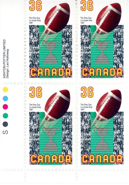 Canada PB#1154 - Football and Grey Cup (1987) 36¢ - Image 2