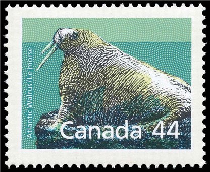 Canada Stamp #1171a - Atlantic Walrus (1989) 44¢ - Image 2