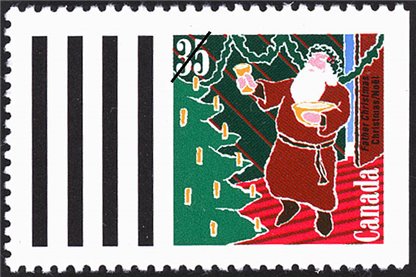 Canada Stamp #1342 - Father Christmas, Great Britain (1991) 35¢ - Image 2