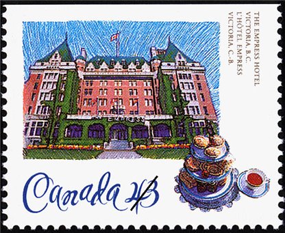 Canada Stamp #1467 - Empress Hotel, Victoria, BC (1993) 43¢ - Image 2