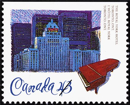 Canada Stamp #1469 - Royal York Hotel, Toronto, ON (1993) 43¢ - Image 2