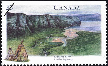 Canada Stamp #1511 - Saguenay River, QC (1994) 43¢ - Image 2