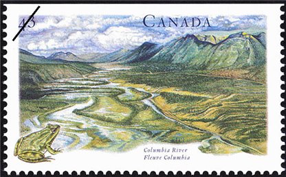 Canada Stamp #1515 - Columbia River, BC (1994) 43¢ - Image 2