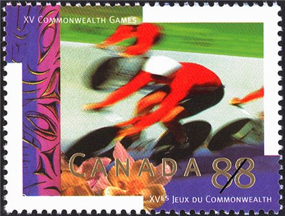 Canada Stamp #1522 - Cycling (1994) 88¢ - Image 2