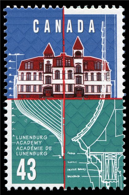 Canada Stamp #1558 - Lunenburg Academy (1995) 43¢