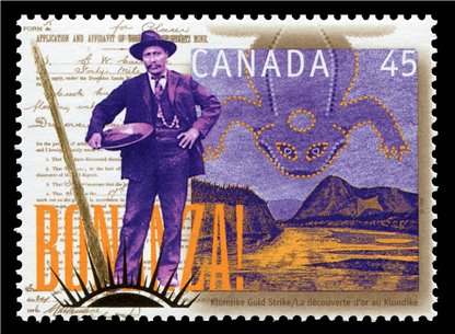 Canada Stamp #1606a - Skookum Jim Mason staked the first claim (1996) 45¢