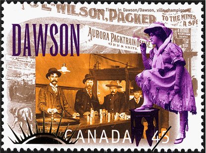 Canada Stamp #1606d - Dawson City, Yukon (1996) 45¢ - Image 2