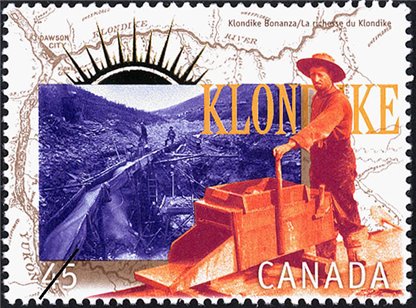 Canada Stamp #1606e - Working the gold claims (1996) 45¢ - Image 2