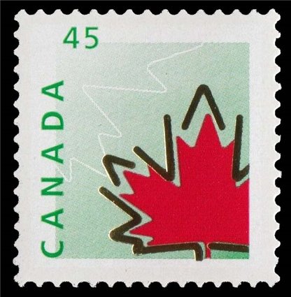 Canada Stamp #1697 - Maple Leaf (1998) 45¢ - Image 2