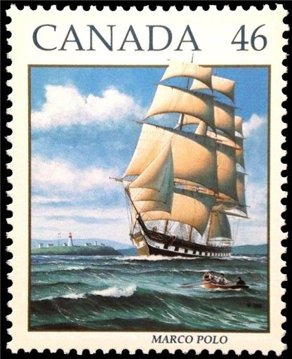 Canada Stamp #1779 - The Marco Polo under full sail (1999) 46¢ - Image 2