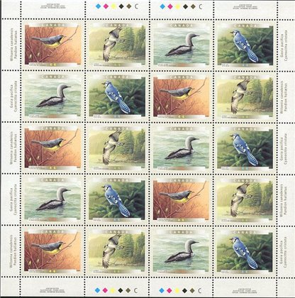 Canada SHEET#1842a - Birds of Canada-5a (2000) 4 x 46¢ - Image 2