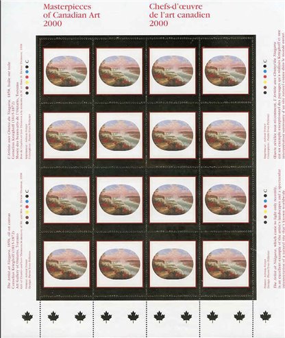 Canada SHEET#1863 - The Artist at Niagara (2000) 95¢ - Image 2