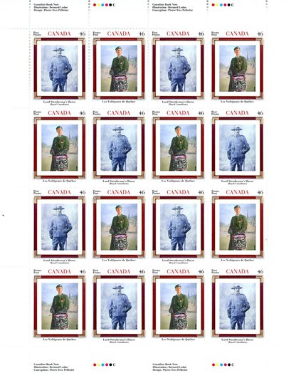 Canada SHEET#1877a - Canadian Regiments (2000) 2 x 46¢ - Image 2