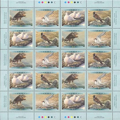 Canada SHEET#1889a - Birds of Canada-6a (2001) 4 x 47¢ - Image 2