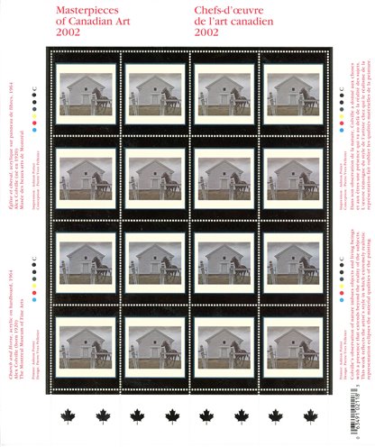 Canada SHEET#1945 - Church and Horse (2002) $1.25 - Image 2