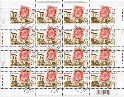 Canada SHEET#1956 - Post Office in Stonewall, MB, 2¢ Victoria and 1902 date stamp (2002) 48¢ - Image 2