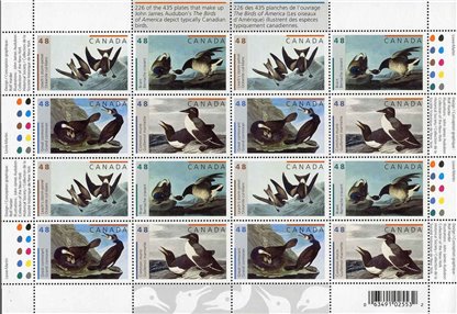 Canada SHEET#1982a - John James Audubon's Birds-1 (2003) 4 x 48¢ - Image 2