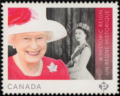 Canada Stamp #2859i - Queen Elizabeth II Longest Reign (2015) P (85¢) - Image 2