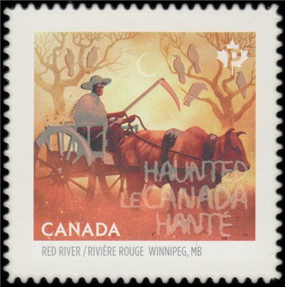 Canada Stamp #2864i - Red River Trail Oxcart, Winnipeg MB (2015) P (85¢) - Image 2