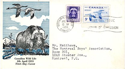 Canada PB#352 Wildlife (1955) 4 x 4¢ - Image 2