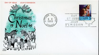 Canada FDC#502 - Children Praying (1969) 5¢