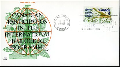 Canada FDC#507 - Interior of a Leaf (1970) 6¢