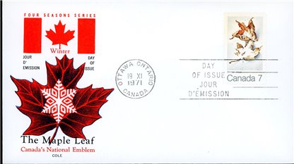 Canada FDC#538 - Winter (1971) 7¢