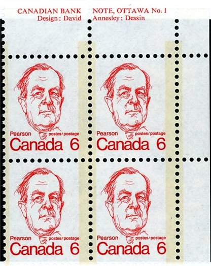 Canada PB#591 - Lester B. Pearson (1973) 6¢