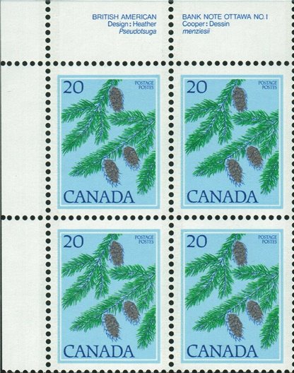 Canada PB#718 - Douglas Fir (1977) 20¢