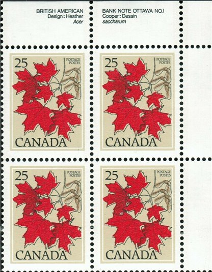 Canada Stamp #719 - Sugar Maple (1977) 25¢