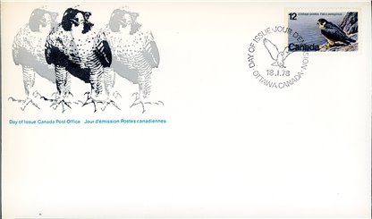 Canada FDC#752 - Peregrine Falcon (1978) 12¢ - Image 2