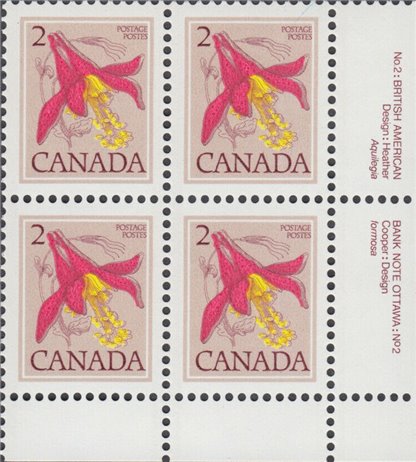 Canada PB#782 - Western Columbine (1979) 2¢