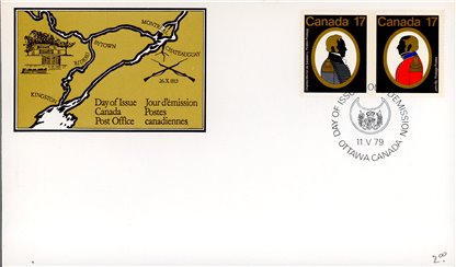 Canada OFDC PB#820a - Canadian Colonels (1979) 2 x 17¢ - Image 2